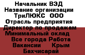 Начальник ВЭД › Название организации ­ ТриЛЮКС, ООО › Отрасль предприятия ­ Директор по продажам › Минимальный оклад ­ 1 - Все города Работа » Вакансии   . Крым,Бахчисарай